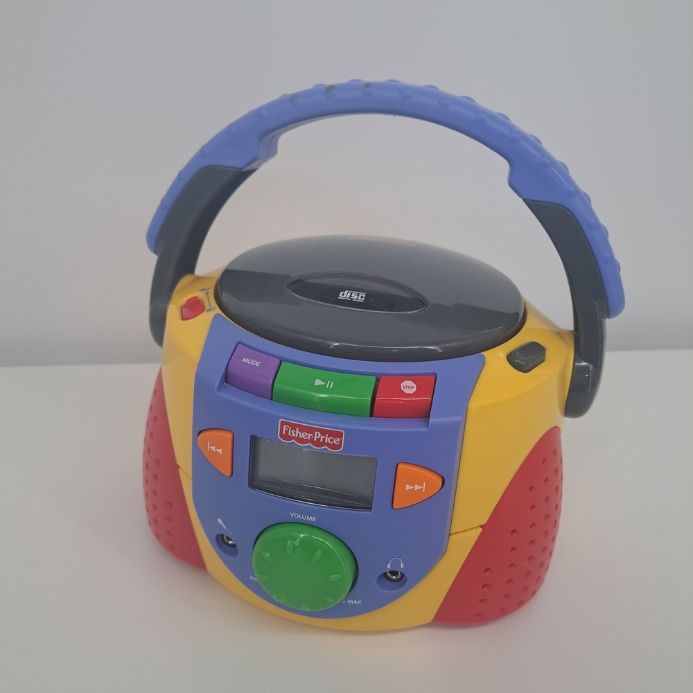 Fisher Price Kiddesigns Tuff Stuff Stereo CD Player FP-495 Tested WORKS